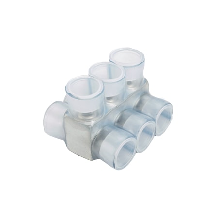 Panduit Multi-Tap Connector, Double-Sided, Clear Insulation, 3, PCSB600-3-3Y PCSB600-3-3Y